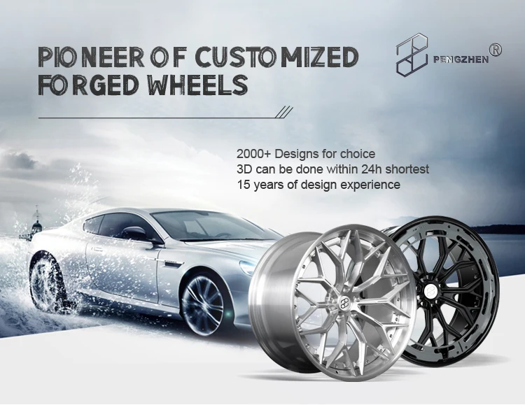 Brushed Red Spokes Polished Deep Dish Forged 5x114.3 20