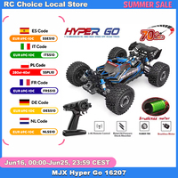 MJX Hyper Go 16207 Brushless Rc Car 70KM/H High Speed Remote Control Truck 1/16 2.4G 4WD Racing Car Off-Road  Drift Cars