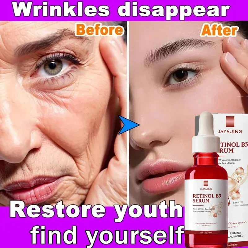 Retinol Wrinkle Remover Face Serum Instant Firming Lifting Anti-Aging Liquid Fade Fine Lines Whitening Korean Skin Care Products