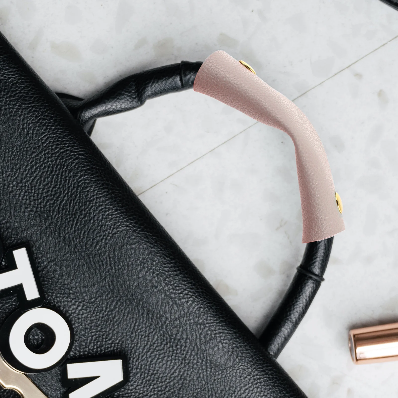 

2pcs Handle Wrap Pu Handbag Handle Sleeves Replacement Accessory For Tote Shopping Bag Grip Diy Bag Making Supplies