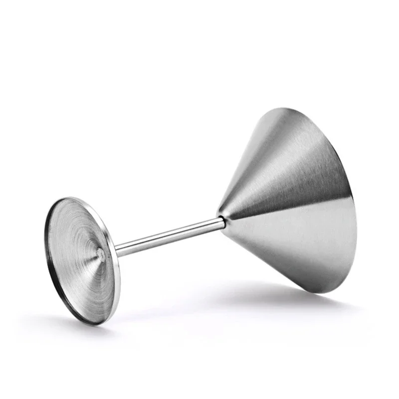 Бокал для коктейля Мартини из нержавеющей стали Бокал для вина с высоким основанием Небьющийся металлический бар для вина Бокал для шампанского