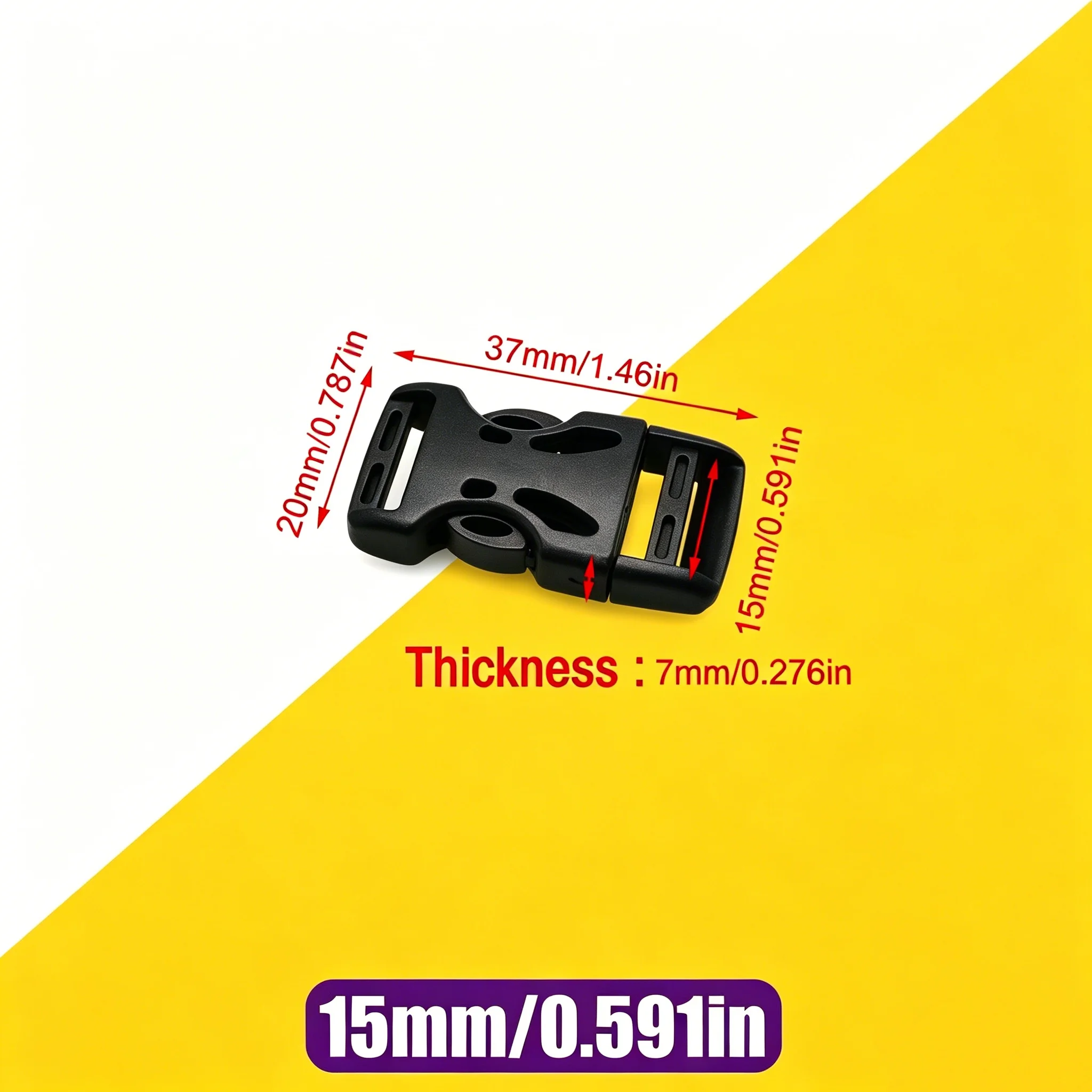 Heavy Duty Quick Release Buckles Set for Nylon Straps