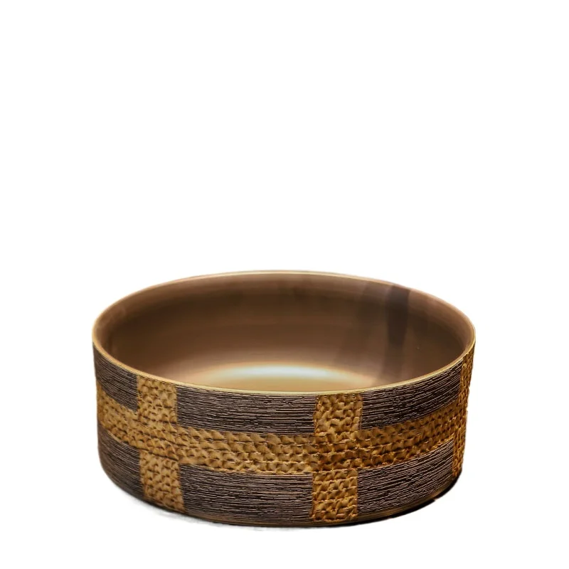 

hand-carved art table, single basin ceramic antique washbasin, balcony, bathroom, home use