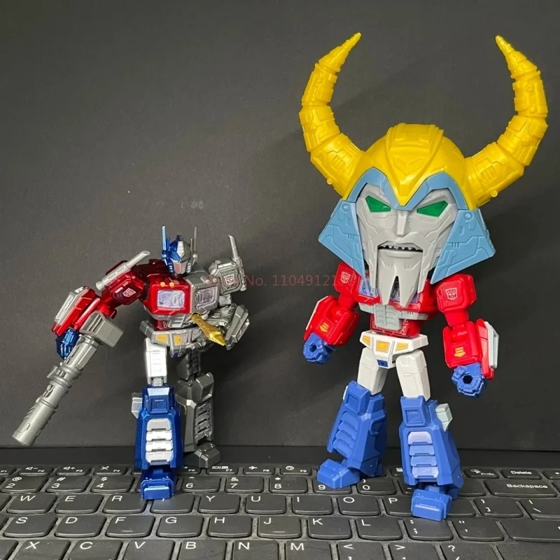 오리지널 블로키즈 트랜스포머 갤럭시 V8 블라인드 박스 미스터리 박스 옵티머스 프라임 액션 피규어 모델 데스크탑 수집 조립 장난감 선물