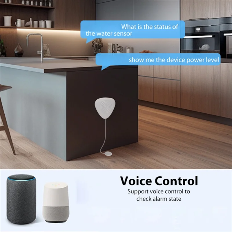 

Zigbee Water Level Sensor Smart Water Leakage Alarm Detector Flood Alert Overflow Security Protection Tuya Ewelink