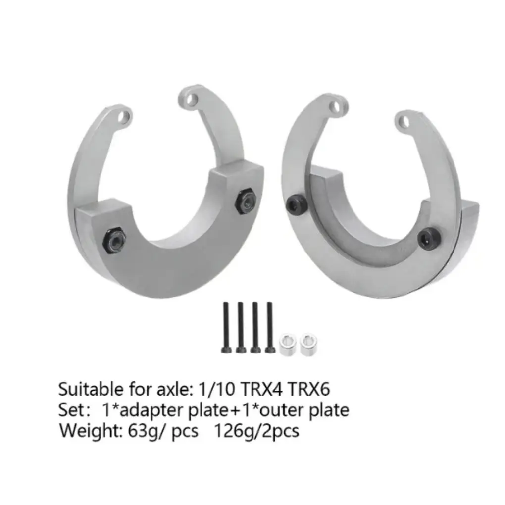Steel Heavy Duty Counterweight For 1/10 Trx4 RC Car Part RC Car Accessories Replacement Parts RC Upgrade Part Silver