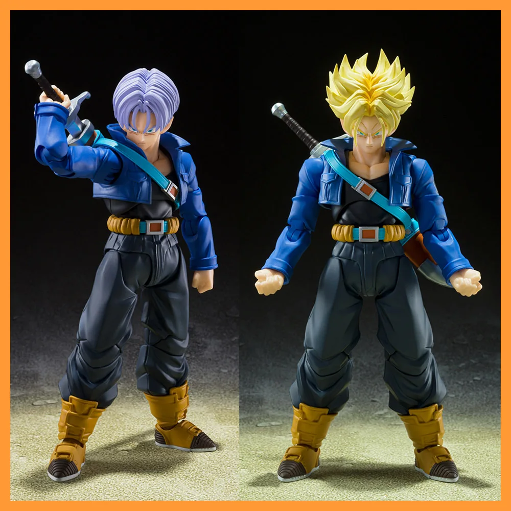 SHF 15cm Dragon Ball Super Saiyan Z Warrior Torankusu Future Youth Anime Figure Model for Fans Gift