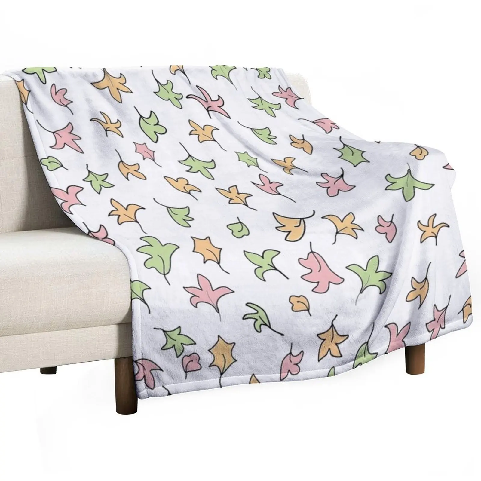 Heartstopper Leaves based design for Heartstopper fans. Leaves design. Throw Blanket Loose valentine gift ideas Camping Blankets