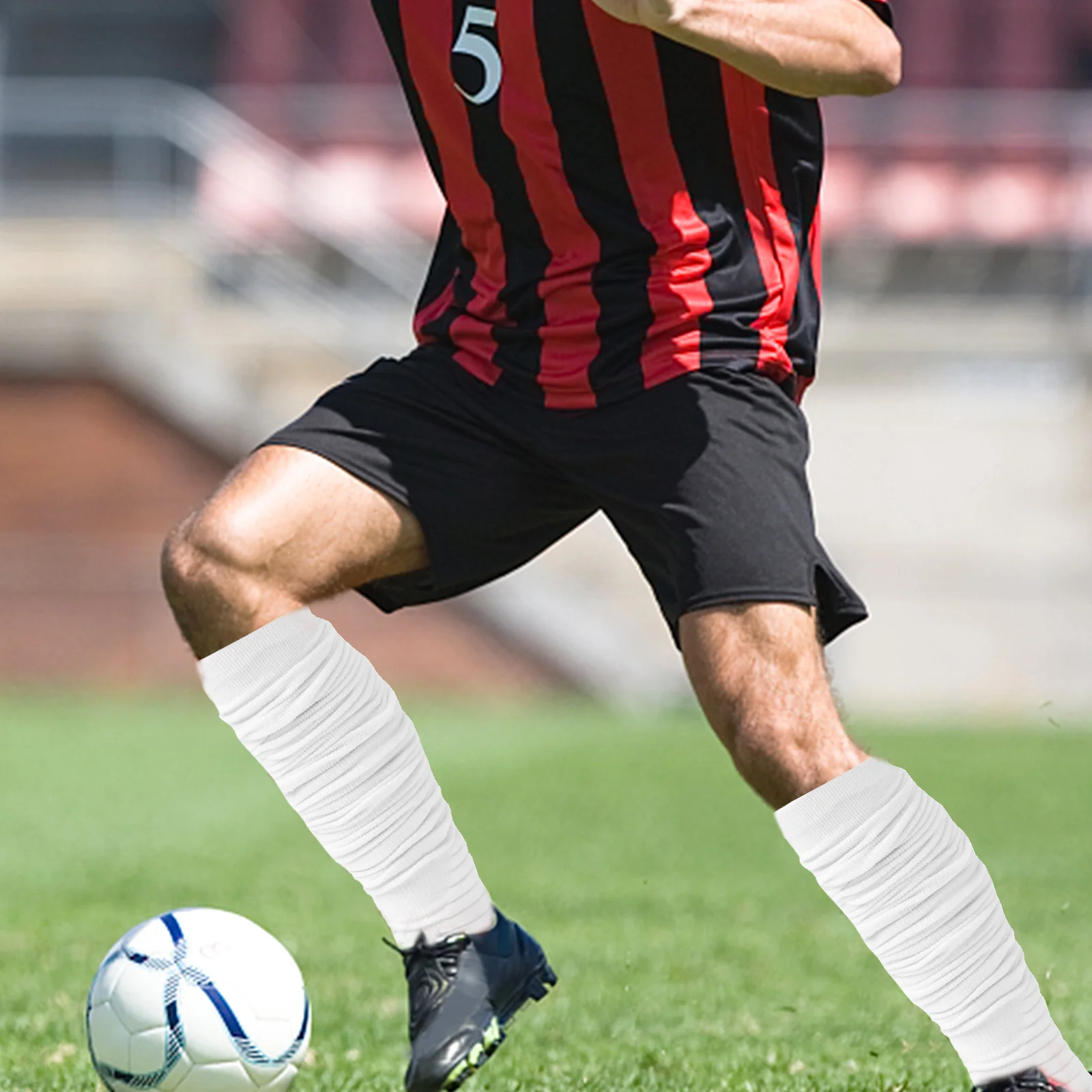 

1 пара толстых хлопковых футбольных носков с амортизацией, длинные, дышащие, спортивные, предотвращают скольжение, для мужчин и юношей, для футбола