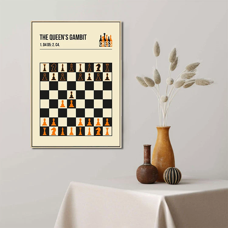 Chess Games And Openings Defence Canvas Painting Posters Print Wall Art Picture For Modern Living Room Home Decoration