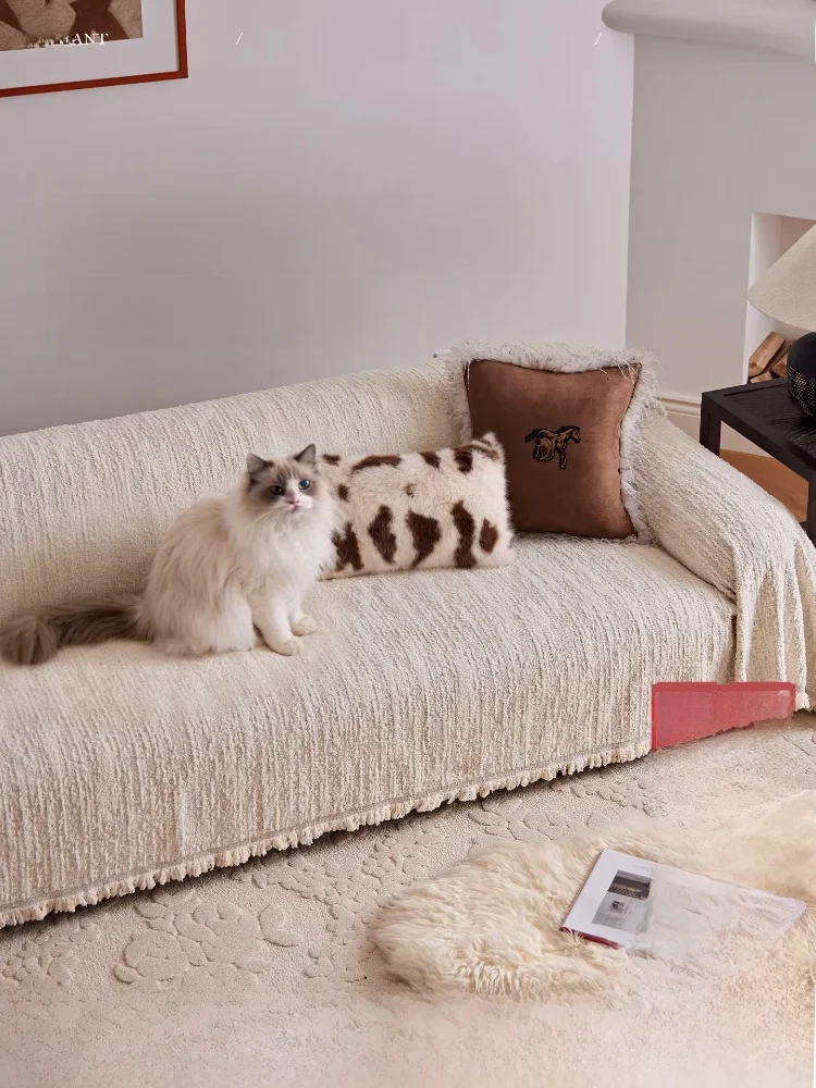 

Велюровый чехол-накидка для дивана, универсальный, подходит для диванов разных размеров, машинная стирка.