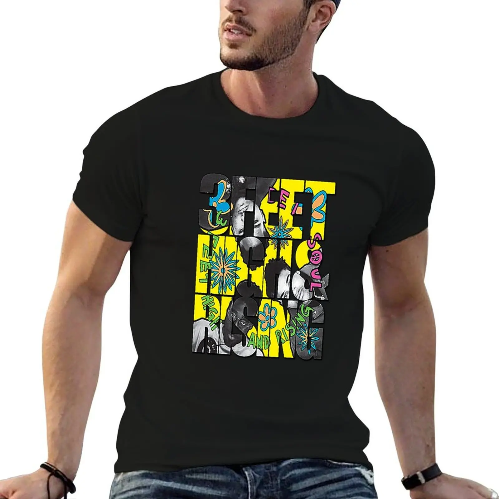 

3 feet high and rising T-Shirt man t shirt cotton high quality t shirts for man slim fit T-Shirt