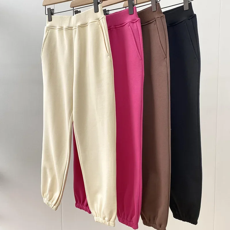 Autumn and Winter Wholesale Four-color Sports and Leisure Fleece Sweatpants