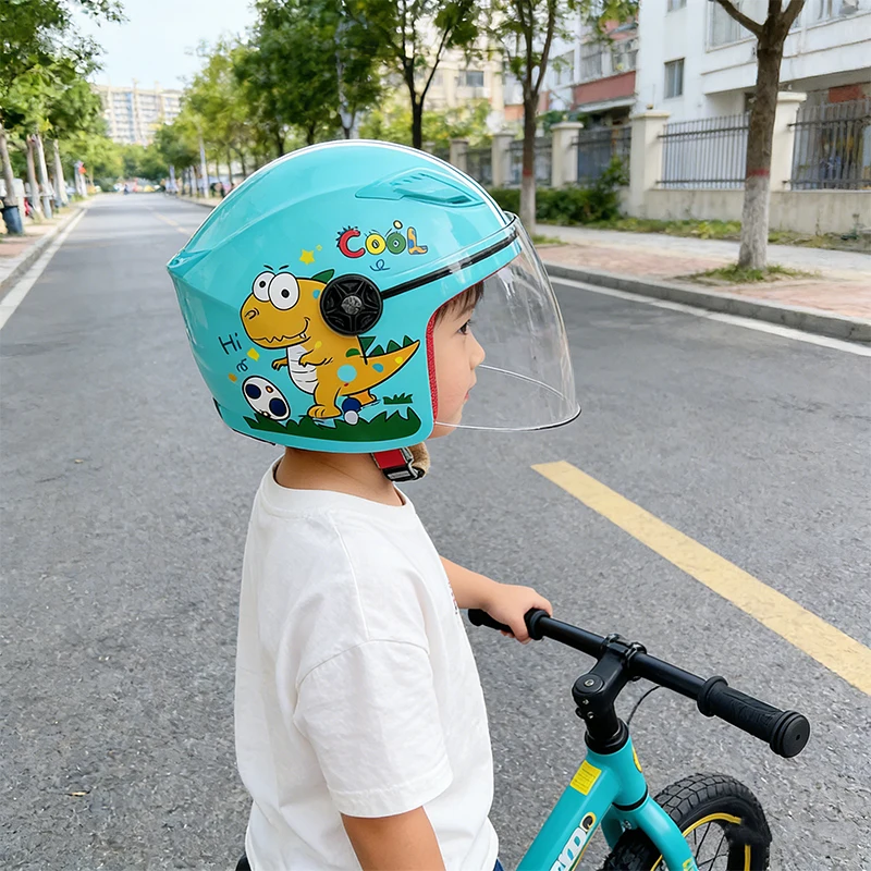 

Unisex Children's Half Helmet Electric Motorbike Bicycle Scooter All Weather Use Lightweight and Durable