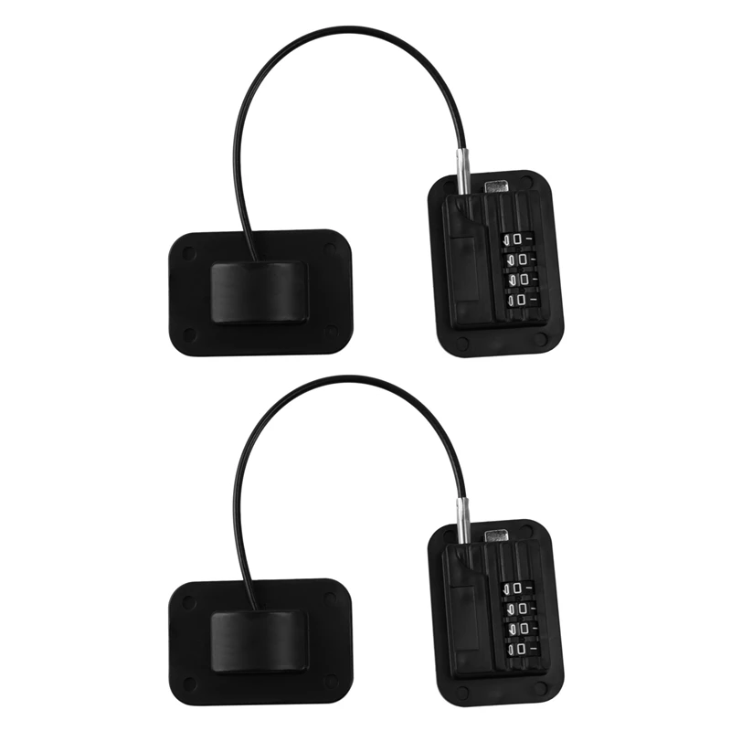 

2X Upgraded Password Window Lock Child Safety Baby Protection Children Fridge Lock Door Cabinet Limiter Locks-Black