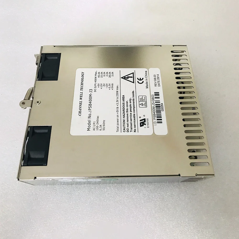 PSB400M-J3 แหล่งจ่ายไฟ 400W สําหรับเรือ CWT หลังการทดสอบ