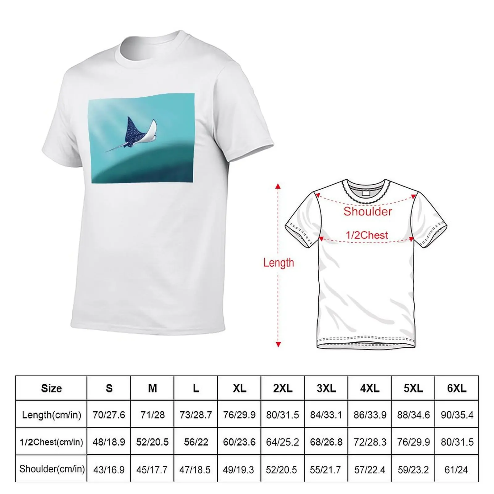 Eagle Ray T-Shirt t shirts for man slim fit cotton t shirts high quality T-Shirt