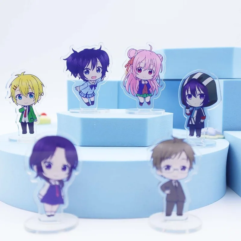 Happy Sugar Life Plate Desk Decor Matsuzaka Satou Standing Koube Shio Collection Ornament Mitsuboshi Taiyo Acrylic Doll Model