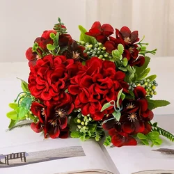 Artificial Flowers Autumn Color Table Tennis Chrysanthemum Silk Simulation Flower Wedding Floral Home Decor Ball Chrysanthemums