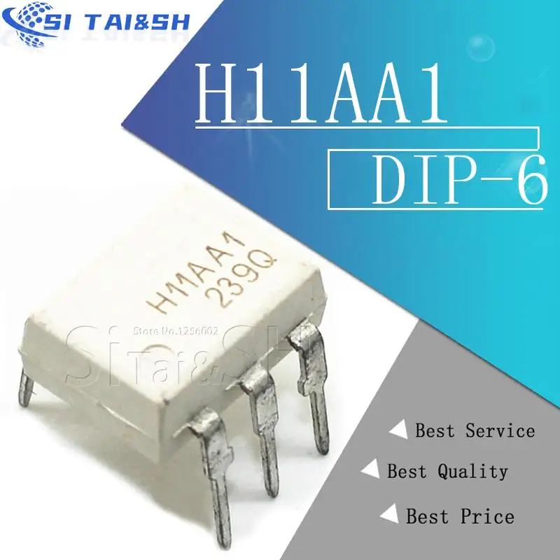 

Si Tai&SH 10pcs/lot H11AA1 AC Input/Phototransistor Optocouplers new Data system