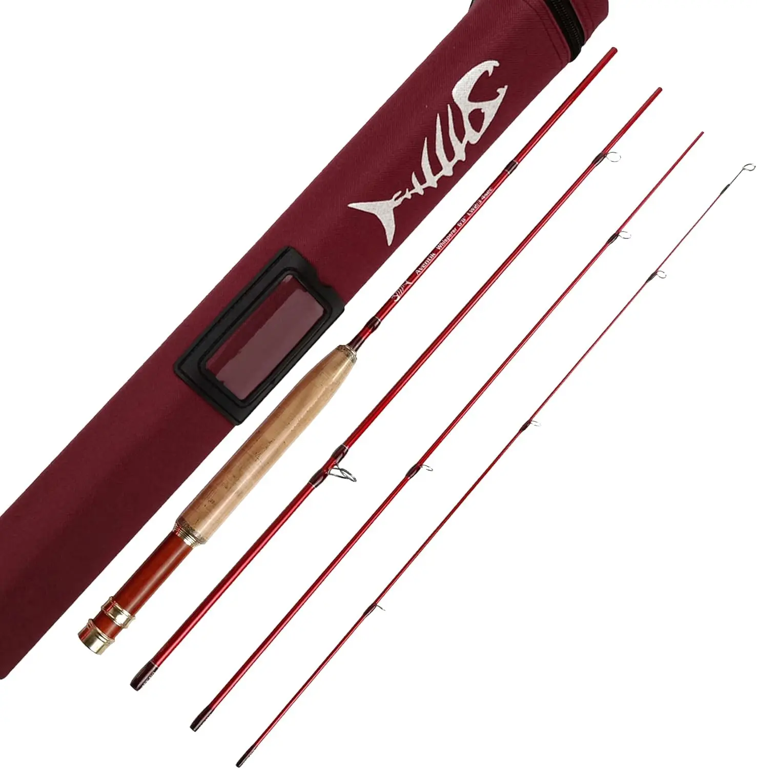 

Ultra Light Fly Fishing Rod 4 Pieces 6FT 0/1/2/3wt 7FT 3/4wt Fast Action Carbon Fiber Freshwater Rod with Tube