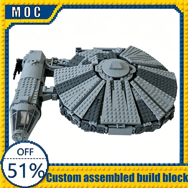 

NEW 845PCS Modify 75257 Alternative MOC Space Ship Model Warplane Building Blocks Educational Assembly Toy Birthday Gift For Boy