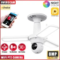 5MP WIFI Security PTZ Camera E27 Bulb Floodlight Auto Track Video Wireless Surveillance IP Cameras Wi-Fi PTZ Home Night Vision