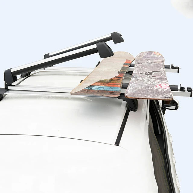 Car Snowboard Roof Rack Ski Car Rack Aluminum Alloy Luggage Rack Universal Car Roof Rack Ski Carrier Roof Rack AliExpress