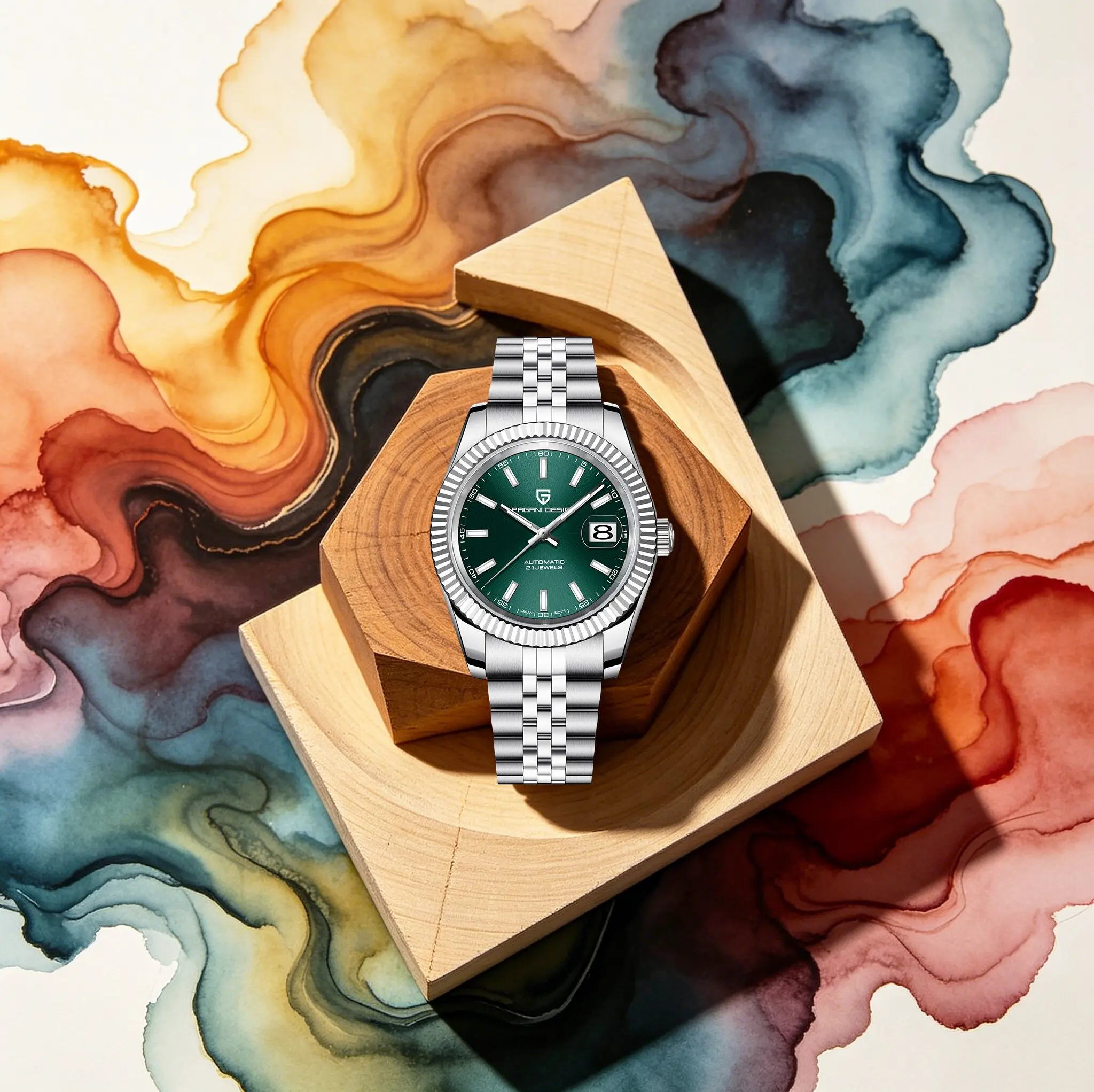 PAGANI DESIGN Luxury Unique Men's Mechanical Watches For Man Commute & Casual Wear Stainless Sapphire Waterproof Luminous Watch