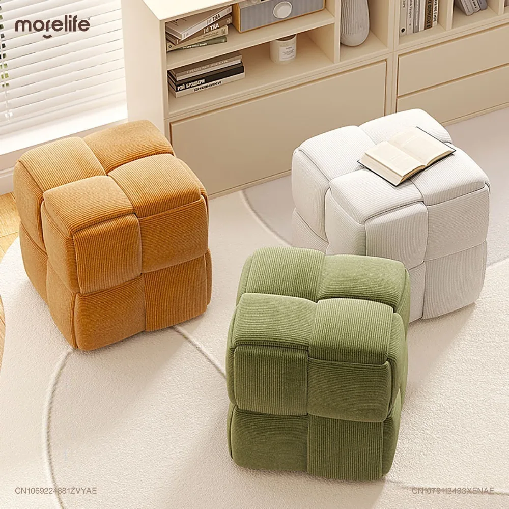 

Creative Rubik's Cube Small Stools Household Coffee Table Small Square Stool Footstool Seat Pier Shoe Changing Bench Furniture