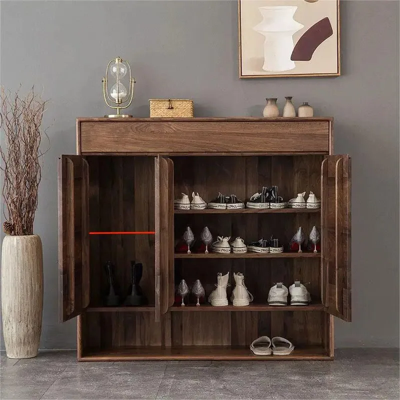 Cheap Wooden Shoes Cabinet Storage Organised Japanese Space Saving Shoes Cabinets Living Room Accent Gabinete Hotel Furniture