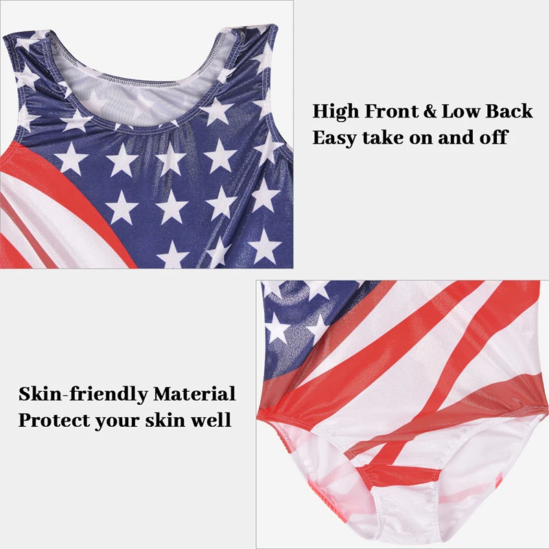 Girls Gymnastics Leotards Kids 4 Piece Sparkle Dance Unitard Toddler Athletic Tumbling Outfits with shorts and hairband #3