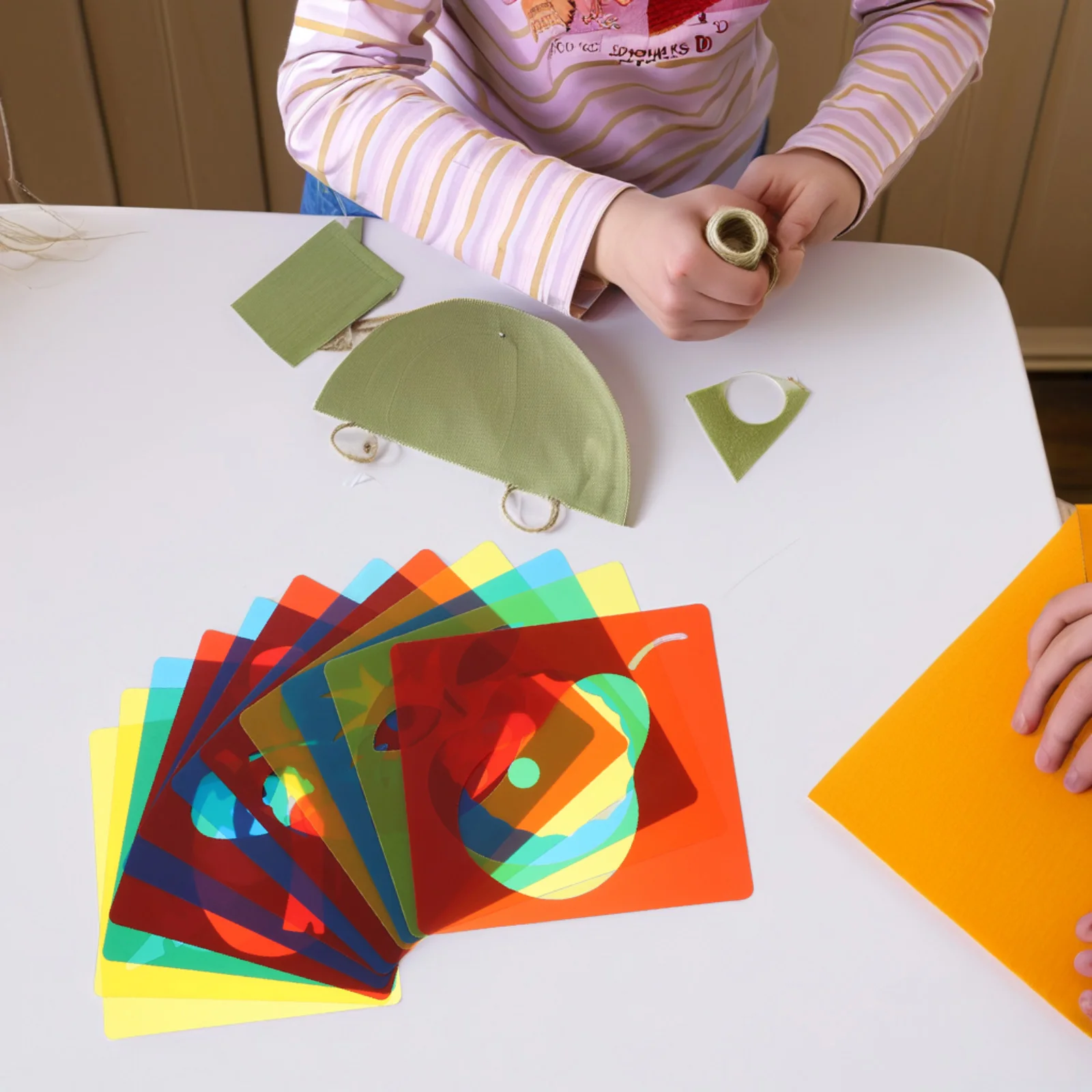 12 pcs Drawing Templates Plastic Stencils Kids Crafting Fruits Fall Shapes Geometric Patterns Safe Material Versatile Use