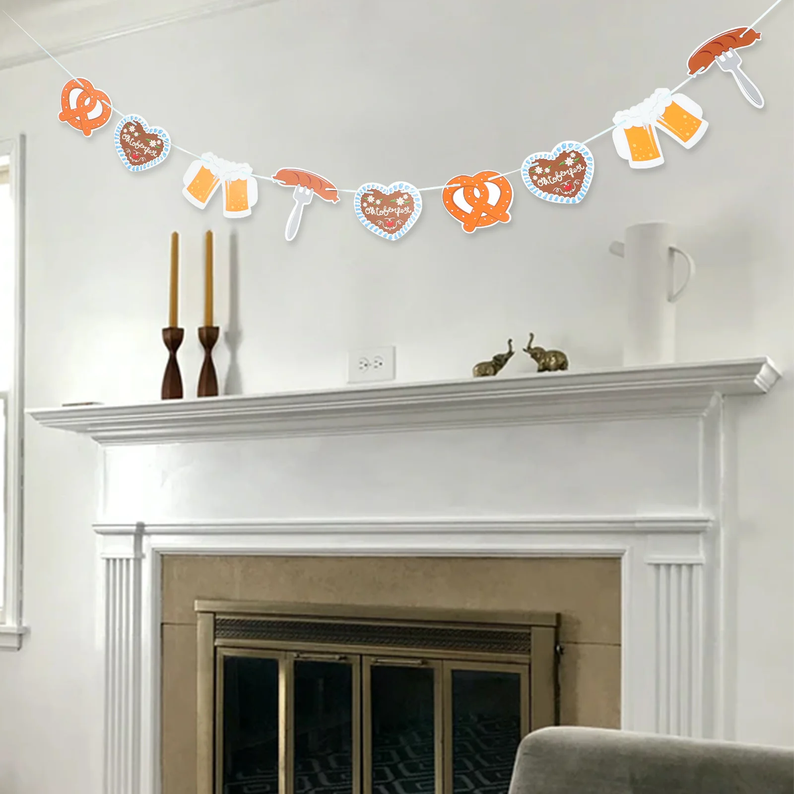 

Oktoberfest Decoration Banner Hanging Flag For Beer Festival Party Indoor Outdoor Decor Bar Wedding Event Prop Streamer