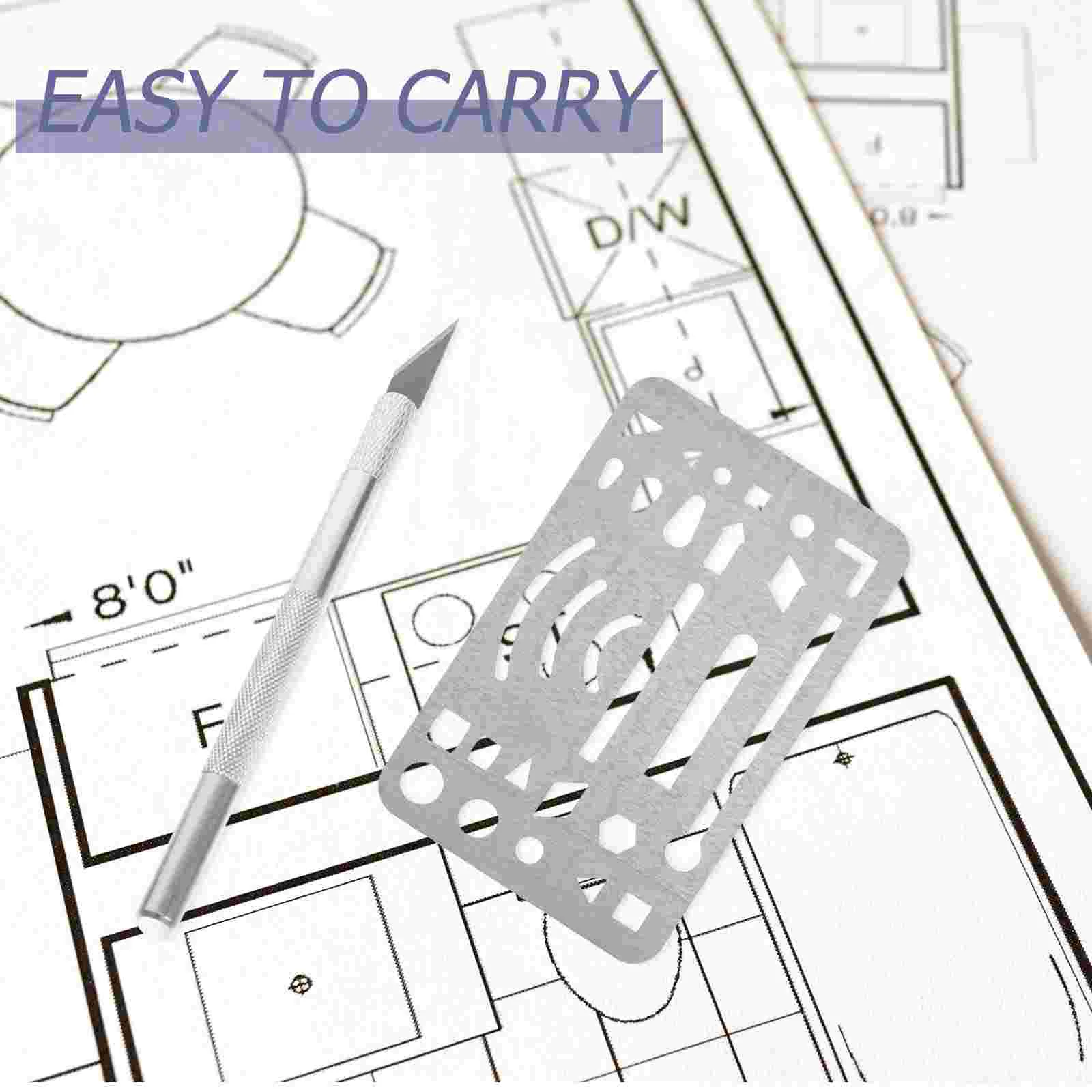 3 Pcs Erasing Shield baja nirkarat menggambar Template penghapus kerajinan kit manik