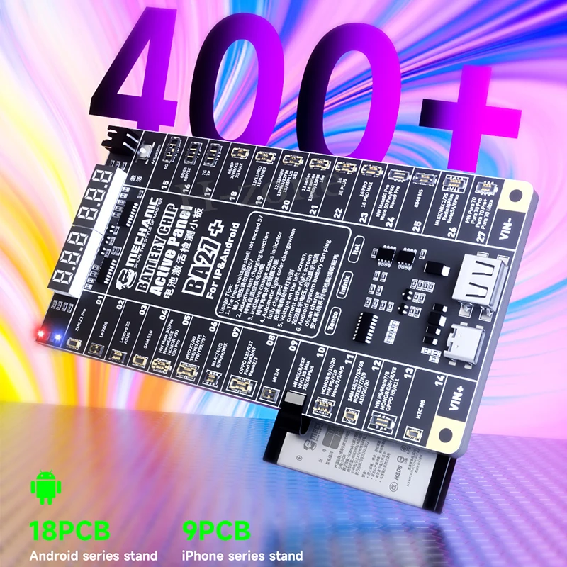 لوحة كشف الشحن السريع للبطارية الميكانيكية لهاتف iPhone 6-16 Pro Max، تفعيل الهاتف Samsung Xiaomi Android #4