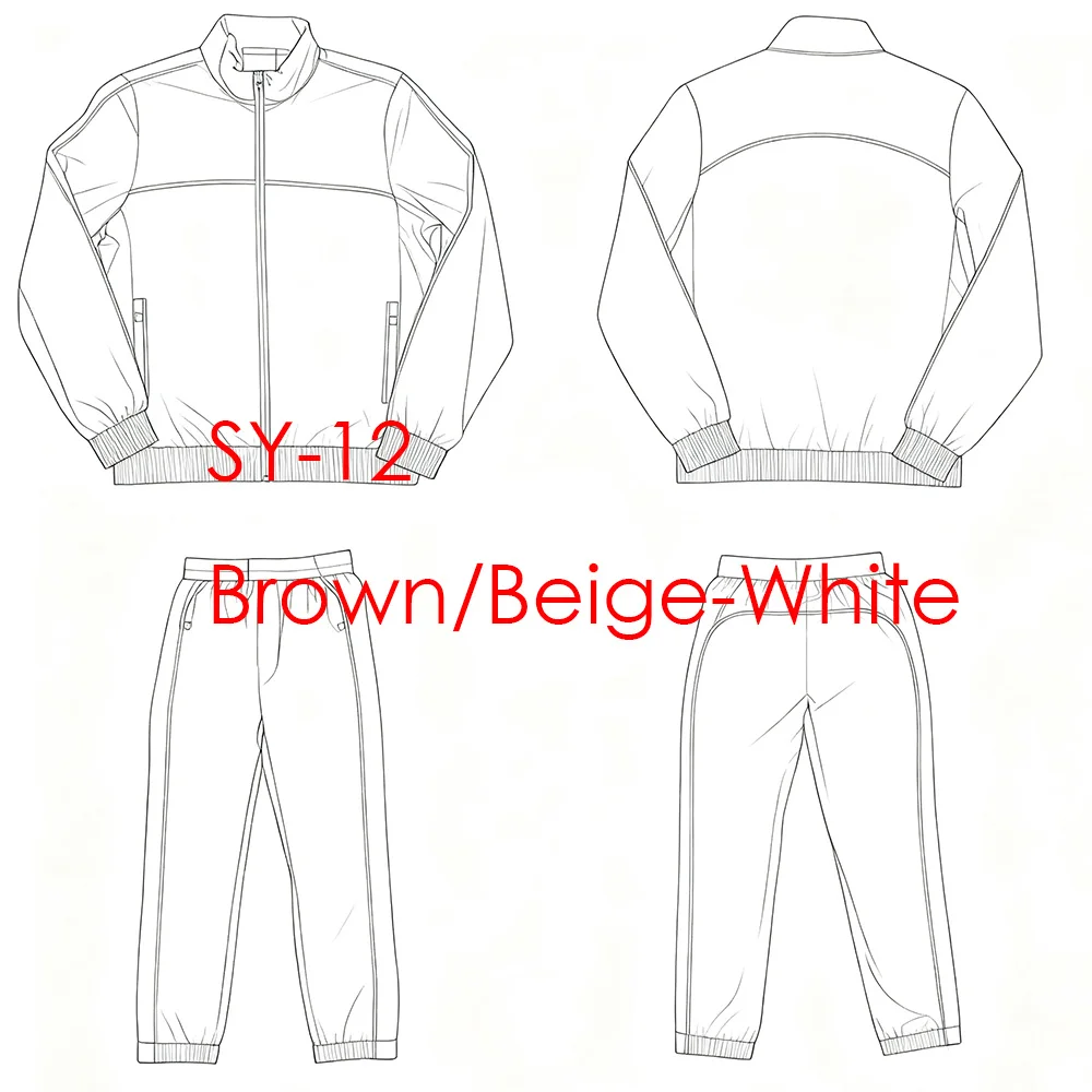 

SY-12 Men's Jogging Tracksuit Set Hoodie Sweatshirt And Trousers Autumn Streetwear Top And Bottoms Ensemble