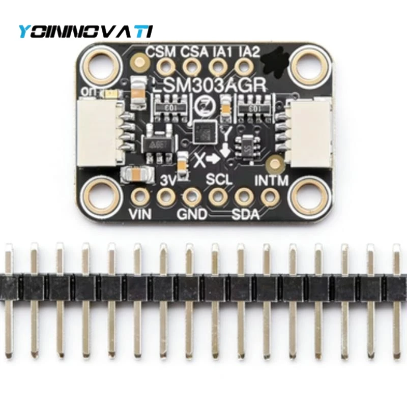 1PCS 2PCS LSM303AGR 3-Axis Accelerometer & Magnetometer Module - STEMMA QT / Qwiic InterfaceCS