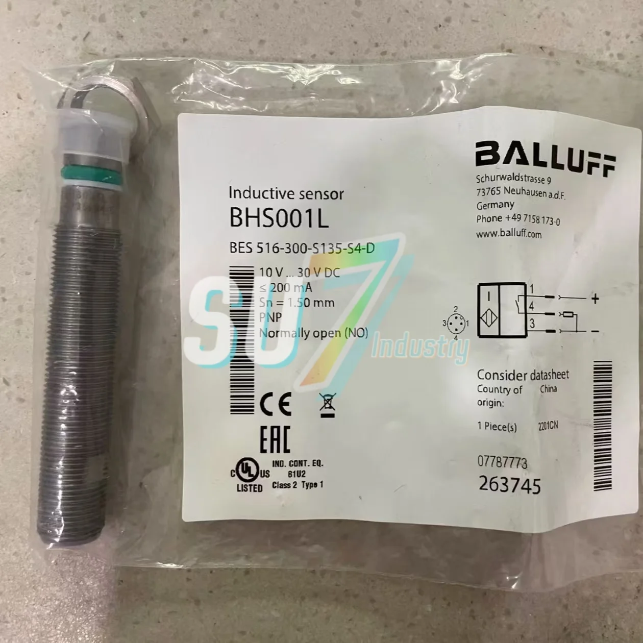 BES 516-300-S135-S4-D مستشعر مفتاح القرب جديد وأصلي