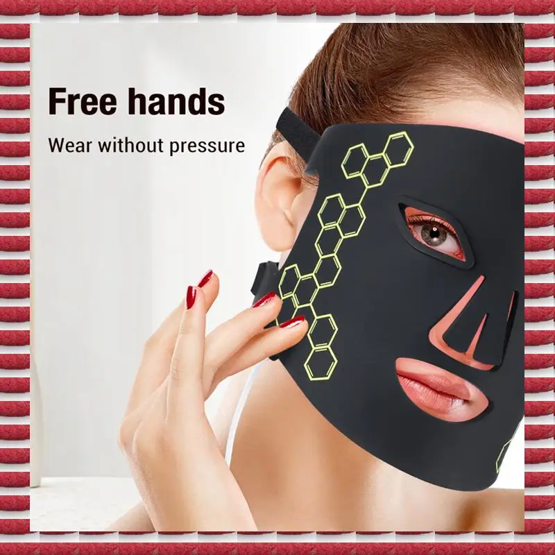 

LED Photon Beauty Mask Instrument IPL Rejuvenation Lightens Fine Lines Brighten Skin Tone Soft And Skin-Friendly