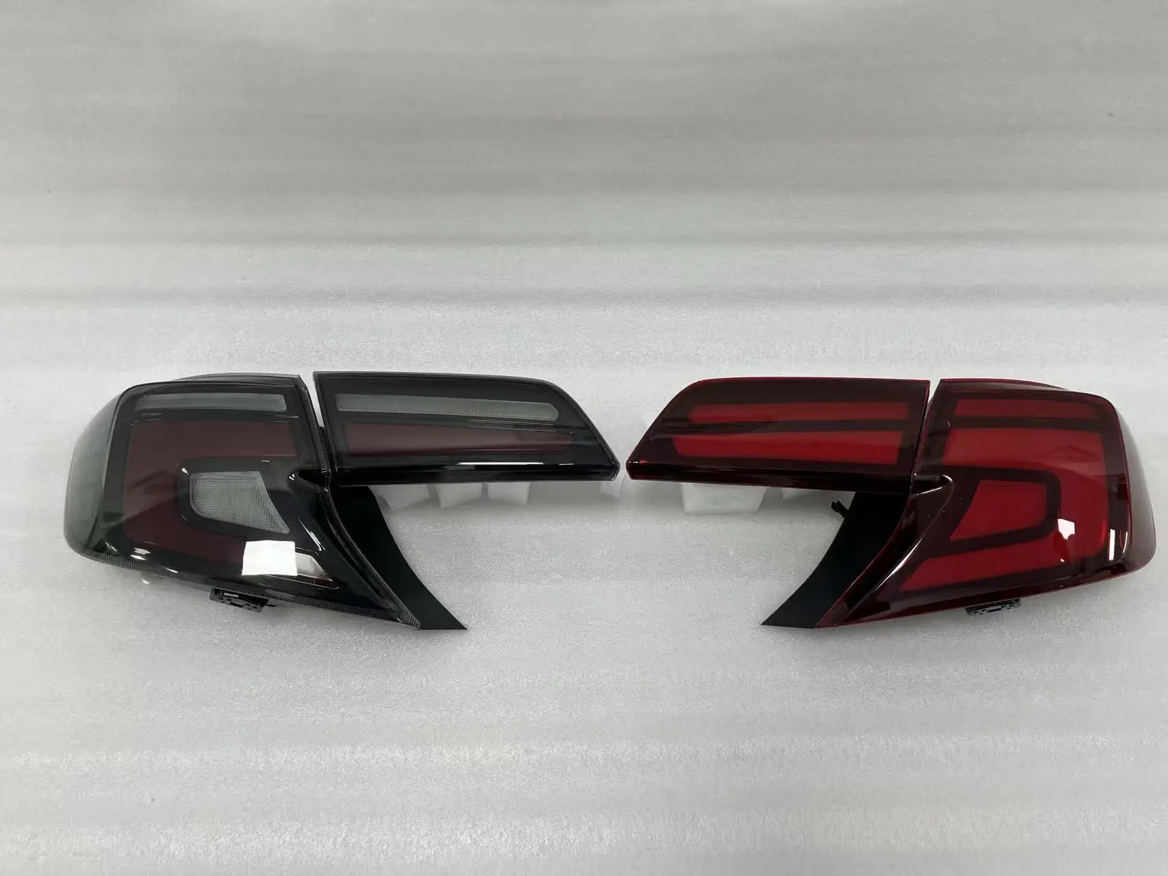 Camry 2012-2014 Smoked Full LED Tail Lamp Upgrade Sequential Turn Signal Waterproof Rear Light