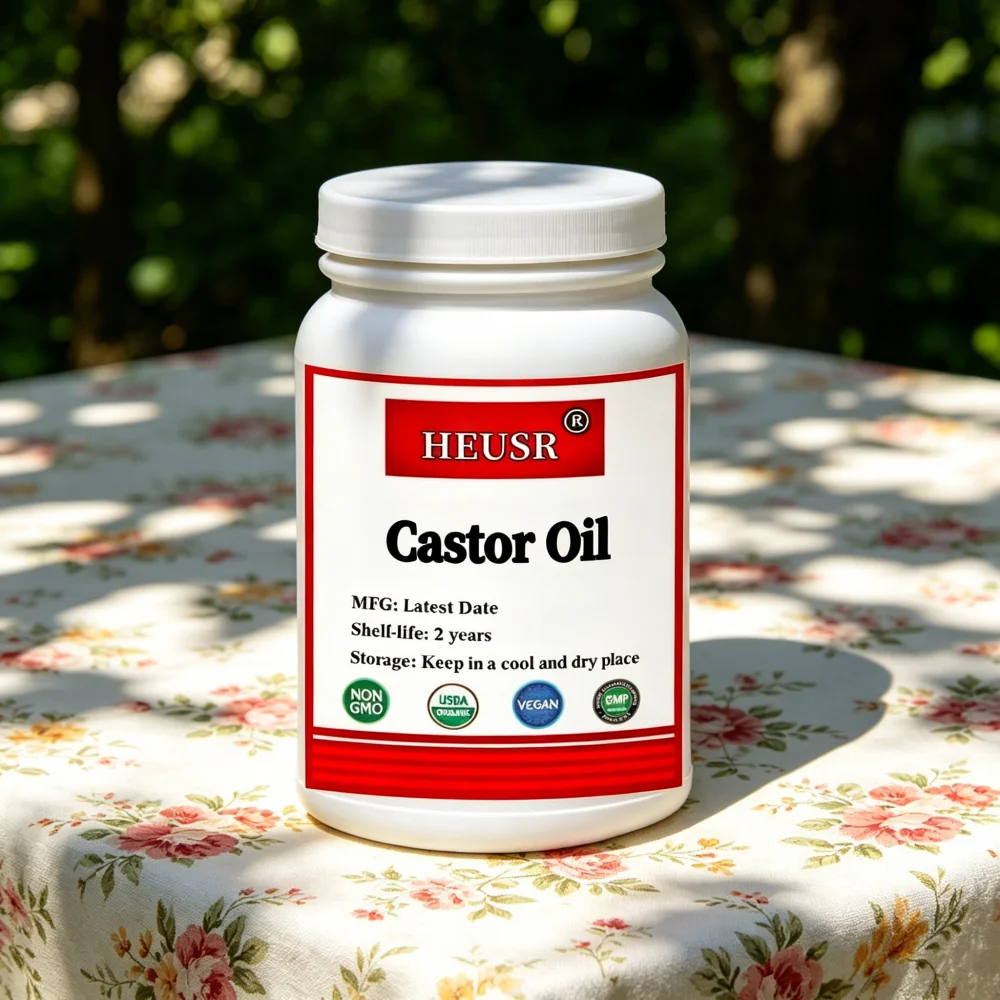 

100% Pure Castor Oil Essential Oil Carrier Oil Aromatherapy Massage Promoting Hair Growth DIY Skin Care Raw Material