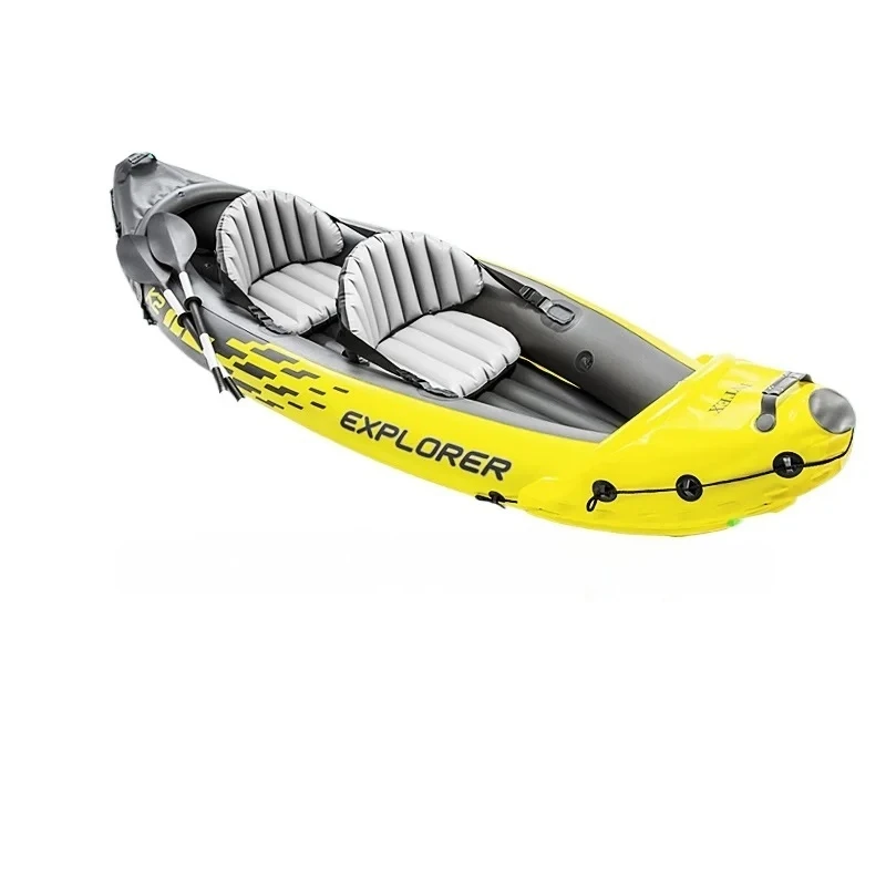Inflatable Rubber Single Double Assault Rafting Boat Kayak Outdoor Fishing