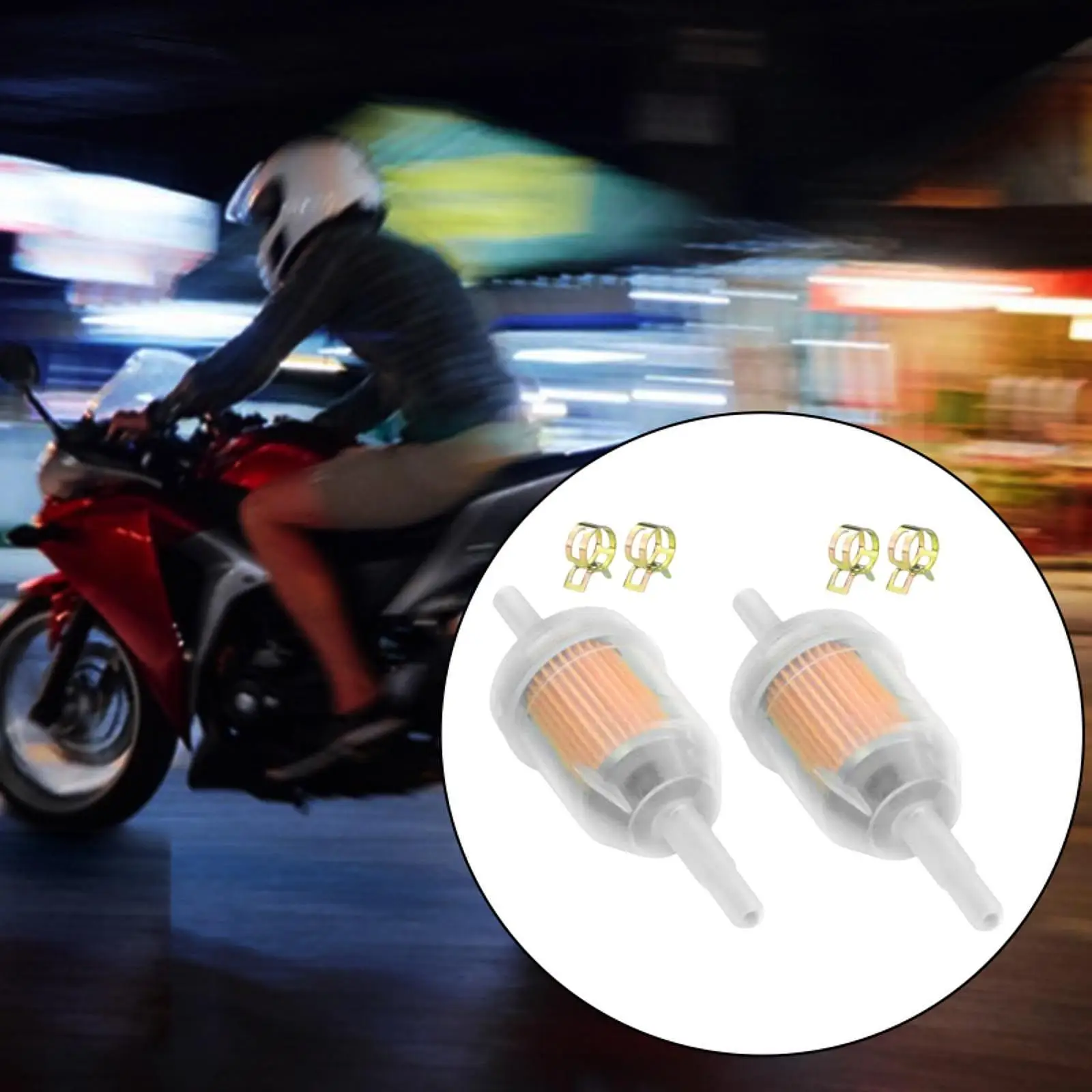 2 قطعة كوب زيت فلتر الغاز المضمن للدراجات النارية 125cc 150cc المهنية