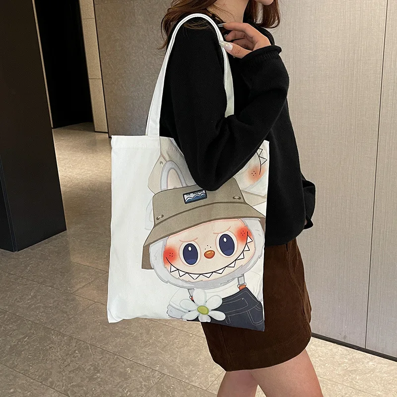 13Style Lababa Canvas Bag Large Capacity Versatile Student Cute Cartoon Shopping Bag Ręczna torba na ramię dla dzieci Prezenty