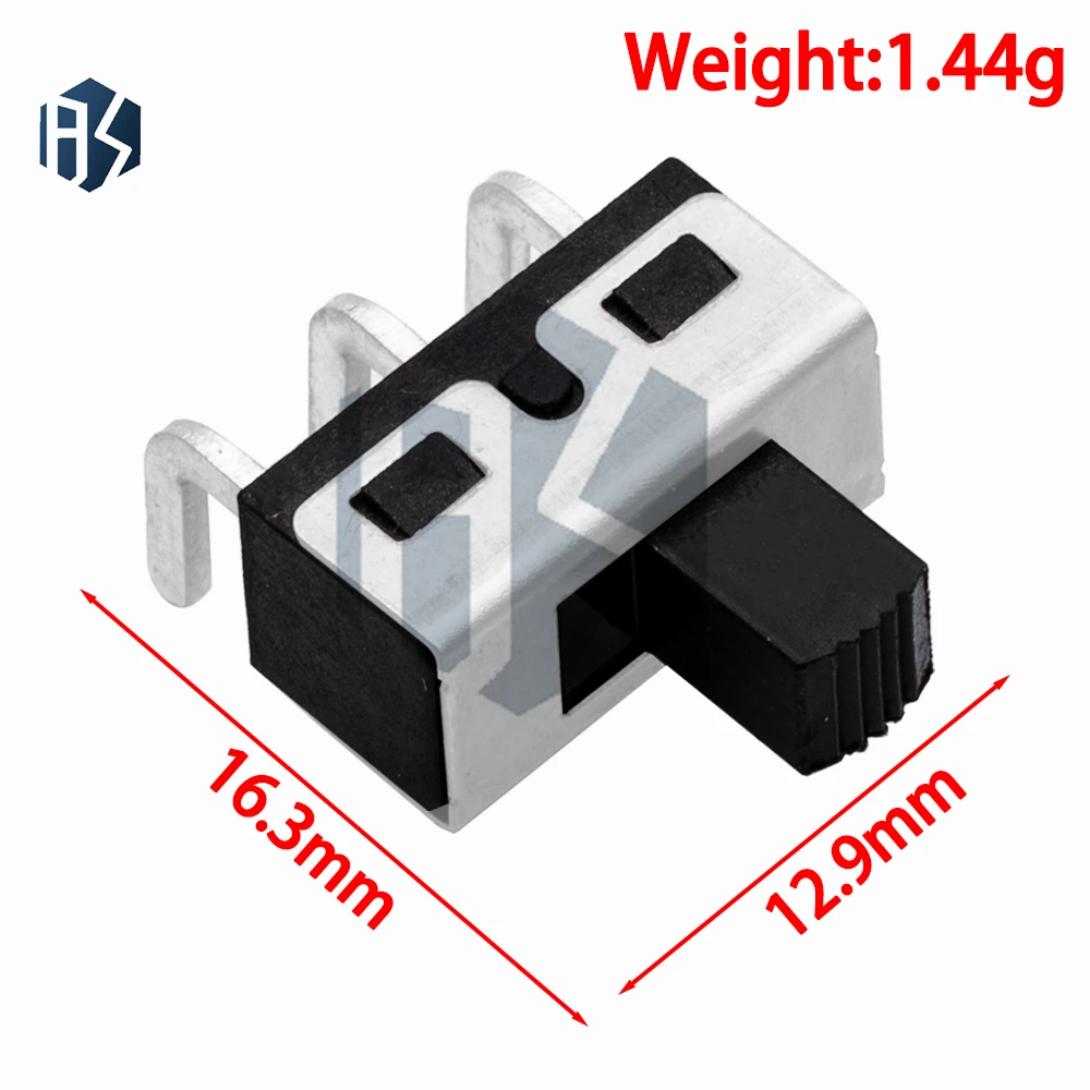 10PCS SS12D10 SS12D11 SS12D06 Przełącznik dwupozycyjny 3Pins Prosta stopka Uchwyt Wysoki 5mm Rozstaw 4.7mm 3A 250V SS12D10 Przełączniki zasilania