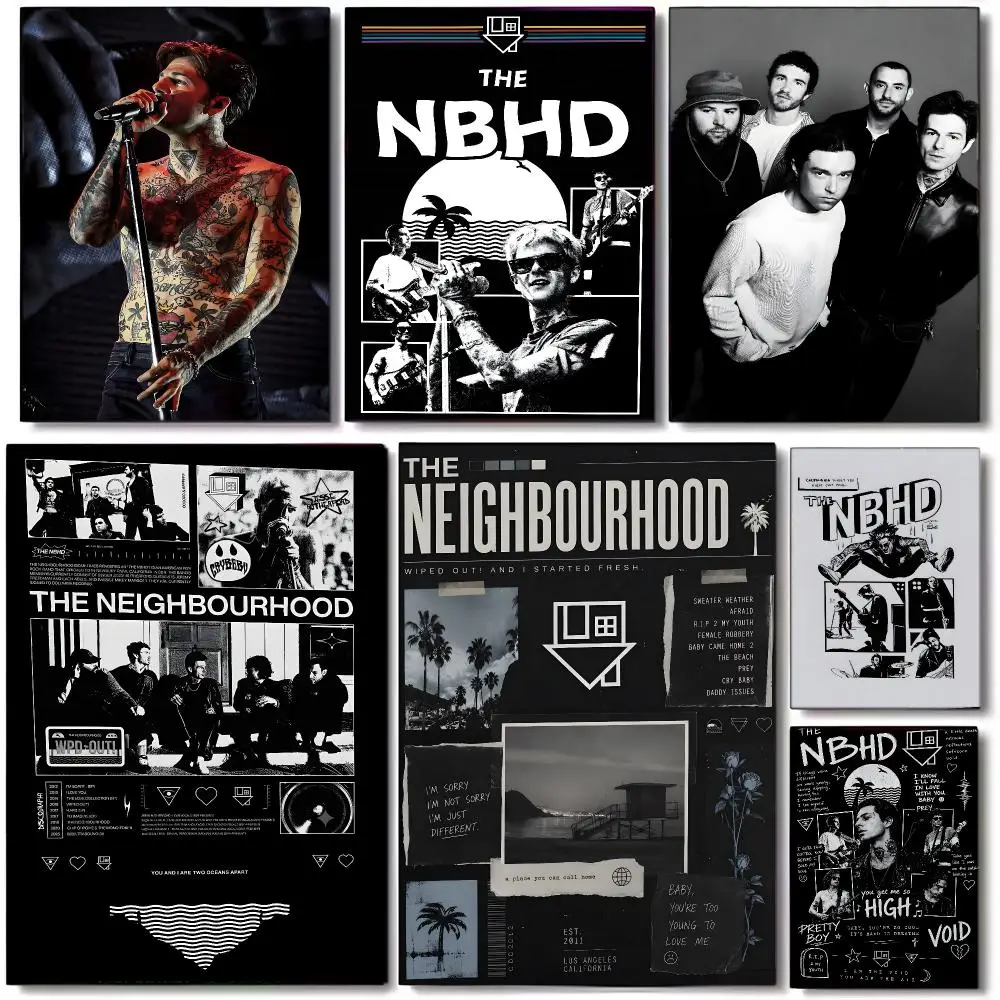 Alternative Rock Band T-The Neighbourhood Poster Wall art print art suitable for living room bedroom bar parlor home decor gift