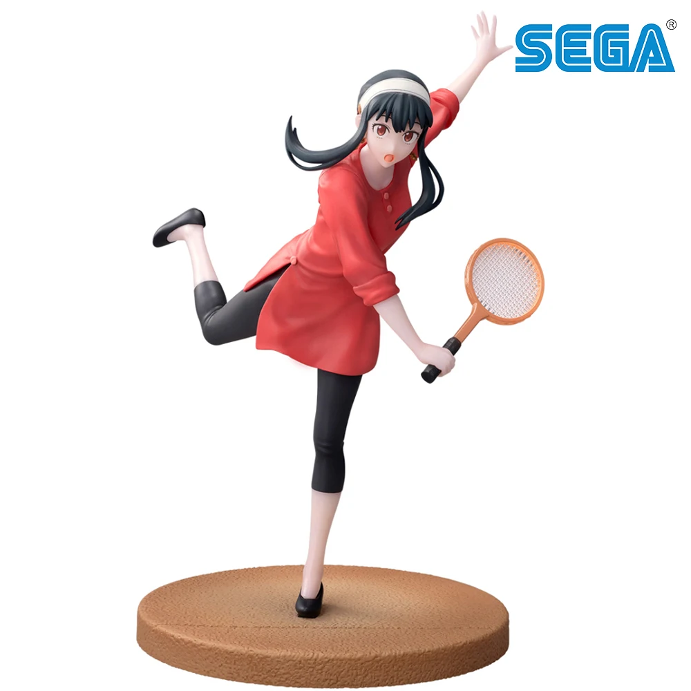 Sega Luminasta Spy Family Yor Forger Tennis Ver. Collectible Anime Action Figure Figurine Toys Gift for Fans