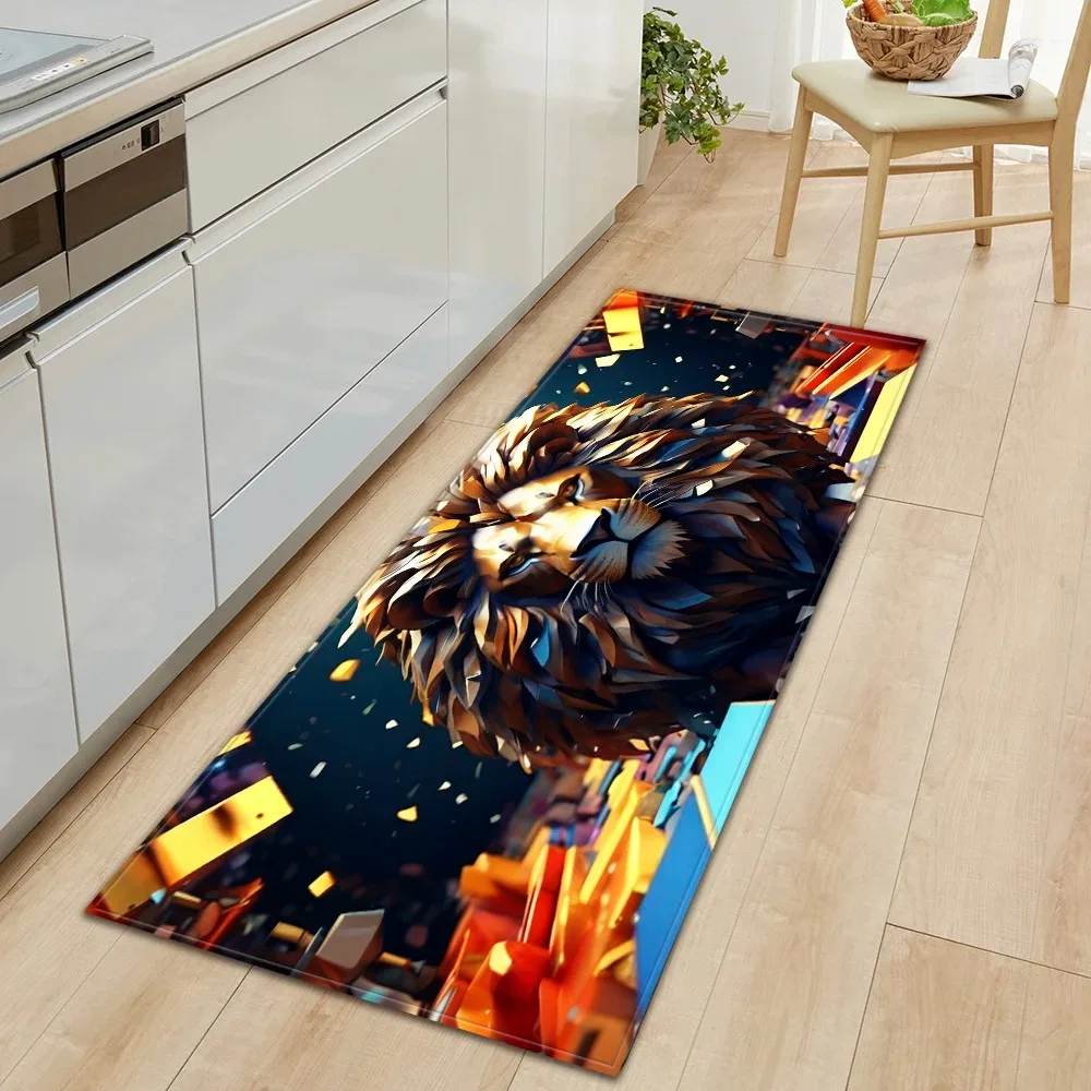 Colorful Painting Various Animal Patterns Home Kitchen Floor Mats Door Front Decoration Floor Mats