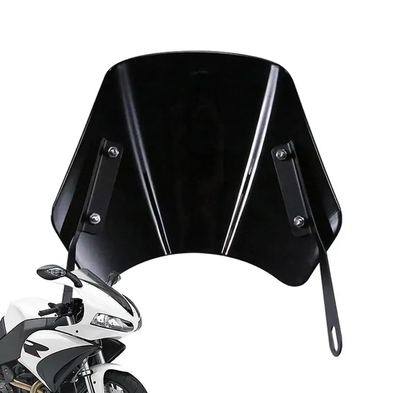 Motorcycle Windshield Universal Retro Bike Windshield Scratch Resistant Decorative Modification Accessories For Motor Bikes